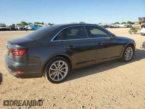2019 Audi A4 Premium z VIN WAUGMAF47KA034871, wystawiony jako Copart lot #52185025 z przebiegiem 58 636 mil mil oraz Czysty tytuł • Clean title. Historia ofert i sprzedaży dostępna na DreamBid. Obrazek 3.