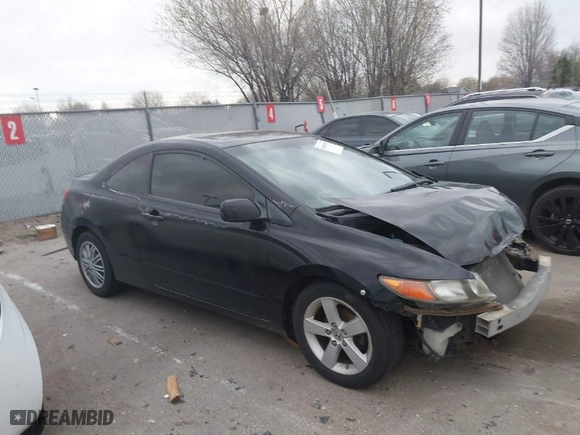 2008 Honda Civic Cpe EX with VIN 2HGFG12848H515557, listed as a IAAI auction lot 41893587 with 158,682 mi miles. Bid and sale history available at carsss.com. Image 1.