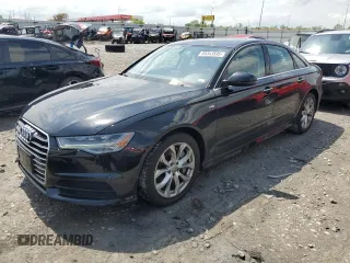 2018 Audi A6 Premium Plus with VIN WAUG8AFC7JN088562, listed as a Copart auction lot 55343595 with 76,742 mi miles and Salvage title. Bid and sale history available at DreamBid. Image 1.