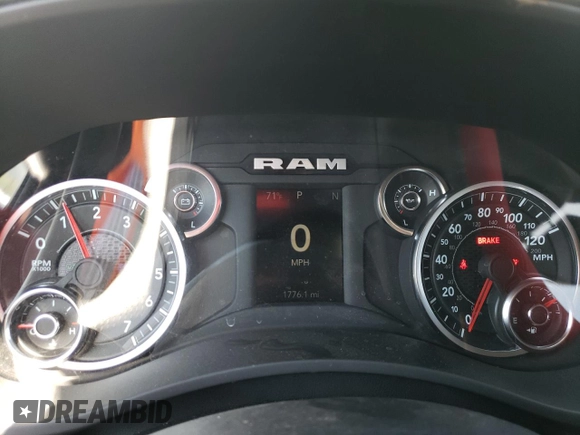 2024 Ram 2500 Tradesman with VIN 3C6UR5HJ9RG162386, listed as a Copart auction lot 53803995 with 1,776 mi miles and Salvage title. Bid and sale history available at DreamBid. Image 9.