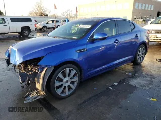 2013 Kia Optima SX with VIN 5XXGR4A69DG130734, listed as a Copart auction lot 45190105 with 160,546 mi miles and Non Repairable. Bid and sale history available at carsss.com. Image 1.