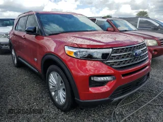 2023 Ford Explorer King Ranch z VIN 1FM5K8LC3PGC34392, wystawiony jako Copart lot #74187924 z przebiegiem 3 416 mil mil oraz Nie do naprawy • Non repairable. Historia ofert i sprzedaży dostępna na DreamBid. Obrazek 4.