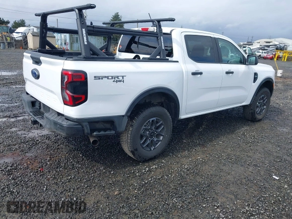 2024 Ford Ranger with VIN 1FTER4HP7RLE46467, listed as a IAAI auction lot 41901621 with 2,137 mi miles and . Bid and sale history available at DreamBid. Image 4.