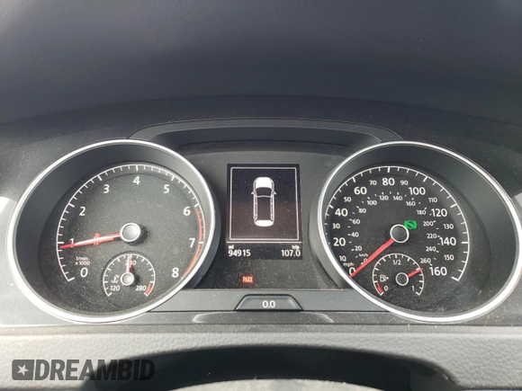 2019 Volkswagen Golf SportWagen S with VIN 3VWY57AU0KM510988, listed as a Copart auction lot 62710814 with 94,915 mi miles and Salvage Title. Bid and sale history available at carsss.com. Image 9.