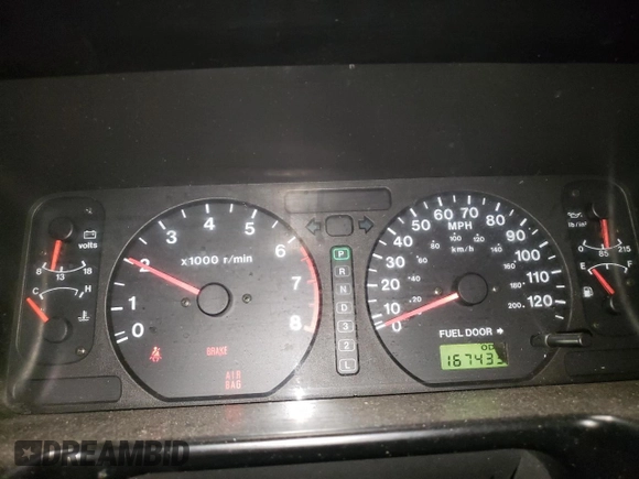 1998 Isuzu Trooper S with VIN JACDJ58X2W7916707, listed as a Copart auction lot 54154335 with 167,433 mi miles and Salvage title. Bid and sale history available at DreamBid. Image 9.