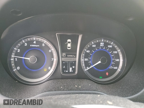 2013 Hyundai Azera with VIN KMHFH4JG2DA232956, listed as a Copart auction lot 46245175 with 59,987 mi miles and Salvage Title. Bid and sale history available at DreamBid. Image 9.