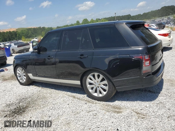 2015 Land Rover Range Rover HSE with VIN SALGS2VF9FA207533, listed as a Copart auction lot 57493925 with 42,765 mi miles and Clean title. Bid and sale history available at DreamBid. Image 2.