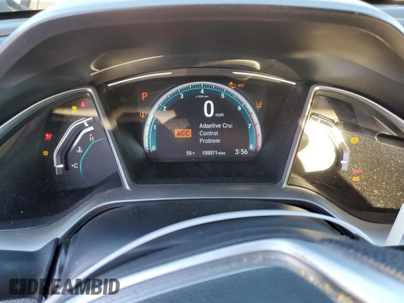 2017 Honda Civic Sedan EX-T with VIN 2HGFC1F49HH652688, listed as a Copart auction lot 87922535 with 108,071 mi miles and Salvage Title. Bid and sale history available at carsss.com. Image 9.