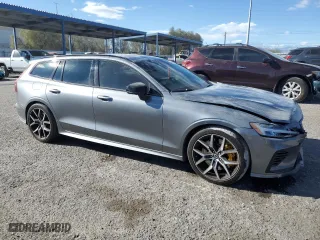 2021 Volvo V60 Polestar with VIN YV1BK0EP9M1451821, listed as a Copart auction lot 41492675 with 46,333 mi miles and Salvage Title. Bid and sale history available at carsss.com. Image 4.