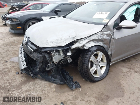 2017 Volkswagen Golf S with VIN 3VW217AU3HM069870, listed as a IAAI auction lot 42048647 with 98,434 mi miles and . Bid and sale history available at DreamBid. Image 6.