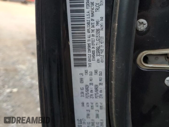 2018 Ram 1500 Big Horn with VIN 3C6RR6LT1JG151696, listed as a Copart auction lot 86289824 with 109,686 mi miles and Salvage Title. Bid and sale history available at carsss.com. Image 12.