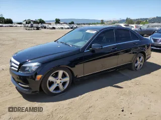 2011 Mercedes-Benz C 300 Sport with VIN WDDGF8BB0BR182300, listed as a Copart auction lot 57858985 with 194,991 mi miles and Salvage title. Bid and sale history available at DreamBid. Image 1.