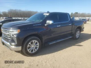 2023 Chevrolet Silverado 1500 LTZ with VIN 2GCUDGED5P1123754, listed as a Copart auction lot 42616625 with 33,433 mi miles and Salvage Title. Bid and sale history available at carsss.com. Image 1.