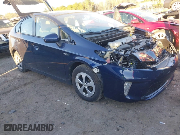 2015 Toyota Prius Four with VIN JTDKN3DU5F1916703, listed as a IAAI auction lot 41370082 with 73,407 mi miles. Bid and sale history available at carsss.com. Image 1.