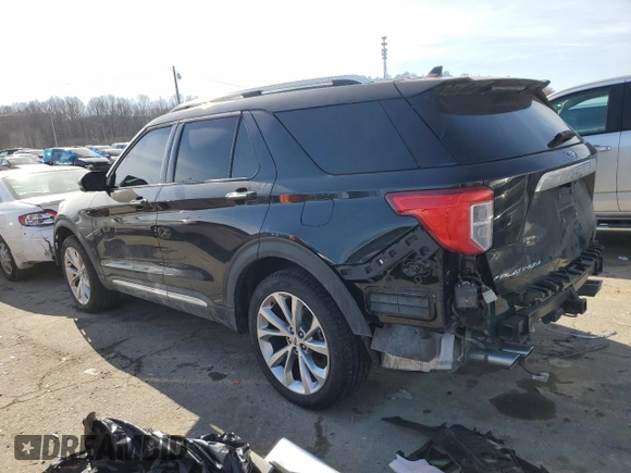 2023 Ford Explorer Platinum with VIN 1FM5K8HCXPGB48019, listed as a Copart auction lot 42114015 with 20,440 mi miles and Salvage title. Bid and sale history available at DreamBid. Image 2.