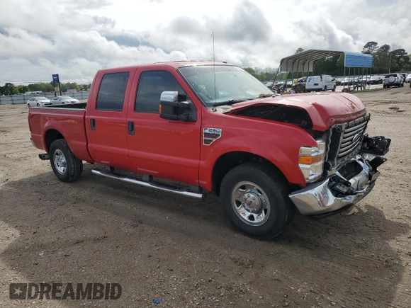 2008 Ford F-250 XL with VIN 1FTSW20R98ED71268, listed as a Copart auction lot 50591805 with 344,457 mi miles and Salvage title. Bid and sale history available at DreamBid. Image 4.