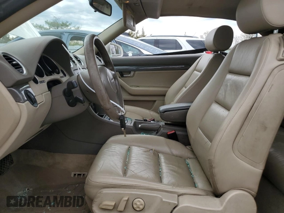 2005 Audi A4 1.8T with VIN WAUAC48H85K009616, listed as a Copart auction lot 53157905 with 214,508 mi miles and Salvage Title. Bid and sale history available at carsss.com. Image 7.