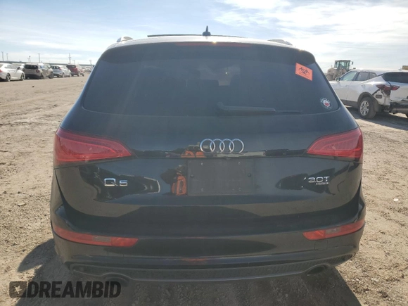 2014 Audi Q5 Premium Plus with VIN WA1DGAFP7EA010883, listed as a Copart auction lot 85812884 with Not provided miles and Salvage title. Bid and sale history available at DreamBid. Image 6.
