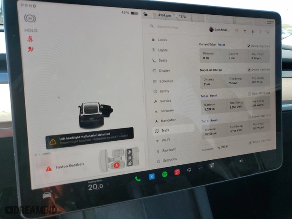 2023 Tesla Model Y Long Range with VIN 7SAYGDEE9PF840948, listed as a Copart auction lot 49346515 with 16,156 mi miles and Salvage Title. Bid and sale history available at carsss.com. Image 9.