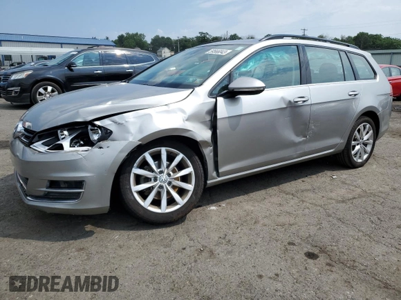 2016 Volkswagen Golf SportWagen TSI S with VIN 3VWC17AU3GM511114, listed as a Copart auction lot 59566043 with 72,808 mi miles. Bid and sale history available at carsss.com. Image 1.