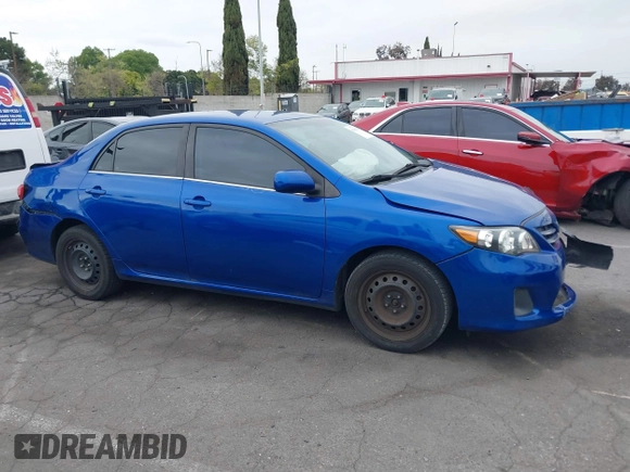 2013 Toyota Corolla L with VIN 5YFBU4EE8DP166741, listed as a IAAI auction lot 41896115 with 154,011 mi miles. Bid and sale history available at carsss.com. Image 13.