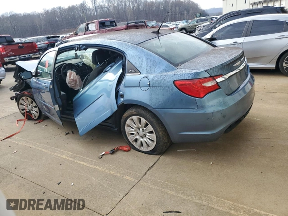 2011 Chrysler 200 LX with VIN 1C3BC4FB0BN538451, listed as a Copart auction lot 84738384 with 0 mi miles and Salvage Title. Bid and sale history available at carsss.com. Image 2.