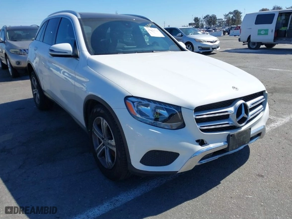 2018 Mercedes-Benz GLC with VIN WDC0G4JB1JV054358, listed as a IAAI auction lot 41656531 with 74,992 mi miles. Bid and sale history available at carsss.com. Image 1.