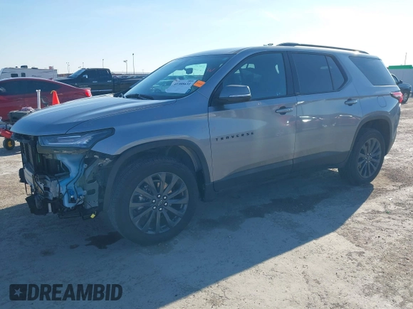2023 Chevrolet Traverse RS with VIN 1GNERJKW7PJ190202, listed as a IAAI auction lot 41388631 with 8,430 mi miles. Bid and sale history available at carsss.com. Image 2.