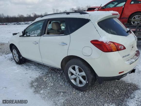 2010 Nissan Murano LE with VIN JN8AZ1MW8AW134658, listed as a Copart auction lot 45896465 with 137,943 mi miles and Salvage Title. Bid and sale history available at carsss.com. Image 2.