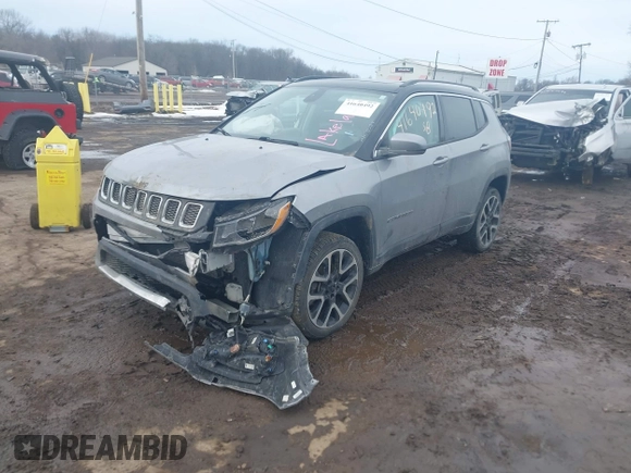 2018 Jeep Compass Limited with VIN 3C4NJDCB1JT238287, listed as a IAAI auction lot 41640492 with 74,554 mi miles and . Bid and sale history available at carsss.com. Image 16.