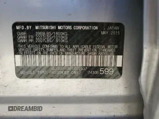 2015 Mitsubishi Lancer ES with VIN JA32U2FU4FU022537, listed as a Copart auction lot 49979905 with 106,390 mi miles and Salvage Title. Bid and sale history available at DreamBid. Image 12.