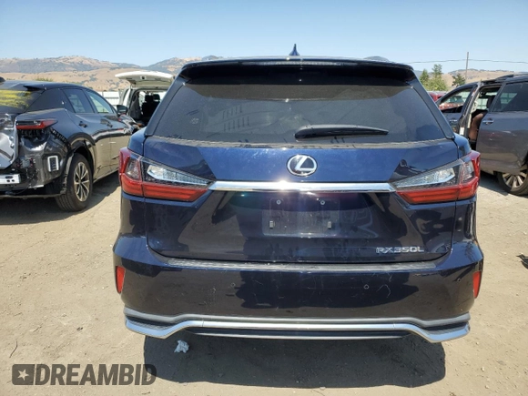 2020 Lexus RX 350L with VIN JTJHZKFA1L2021675, listed as a Copart auction lot 62547055 with 86,461 mi miles and Salvage title. Bid and sale history available at DreamBid. Image 6.