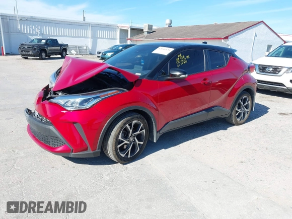 2020 Toyota C-HR LE with VIN JTNKHMBX3L1066720, listed as a IAAI auction lot 42042139 with 98,925 mi miles and . Bid and sale history available at DreamBid. Image 17.