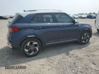 2020 Hyundai Venue SEL with VIN KMHRC8A33LU014182, listed as a Copart auction lot 60740345 with 75,616 mi miles and Salvage title. Bid and sale history available at DreamBid. Image 3.
