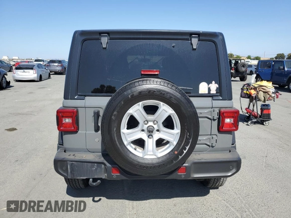 2018 Jeep Wrangler Unlimited Sport with VIN 1C4HJXDG9JW239352, listed as a Copart auction lot 60150475 with 53,697 mi miles and Salvage title. Bid and sale history available at DreamBid. Image 6.