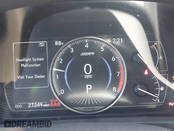 2022 Lexus UX 200 with VIN JTHX3JBH8N2047074, listed as a IAAI auction lot 42665051 with 27,249 mi miles and . Bid and sale history available at DreamBid. Image 7.