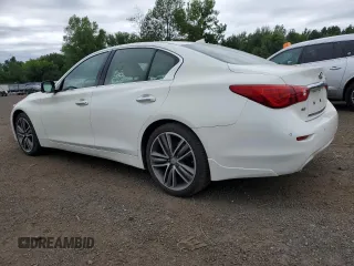 2014 Infiniti Q50 Premium with VIN JN1BV7AR1EM681496, listed as a Copart auction lot 61823625 with 53,261 mi miles and Salvage title. Bid and sale history available at DreamBid. Image 2.