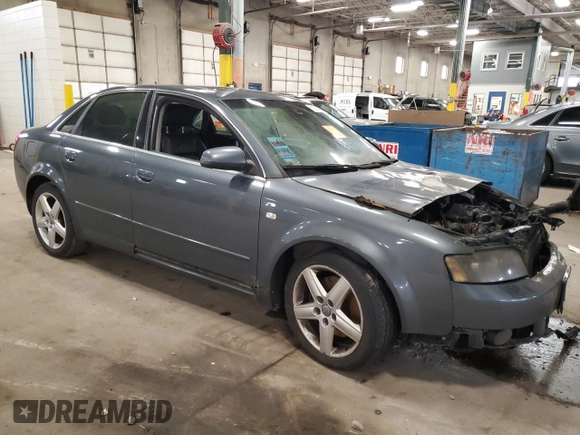 2005 Audi A4 3.0L z VIN WAULT68E75A063649, wystawiony jako Copart lot #51509895 z przebiegiem Nie podano mil oraz Nie do naprawy • Non repairable. Historia ofert i sprzedaży dostępna na DreamBid. Obrazek 4.