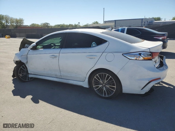 2018 Hyundai Elantra Sport with VIN KMHD04LB9JU498548, listed as a Copart auction lot 48023575 with 133,139 mi miles and Salvage Title. Bid and sale history available at carsss.com. Image 2.
