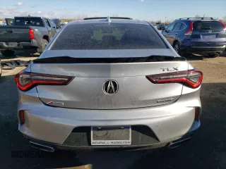 2021 Acura TLX w/A-Spec Package with VIN 19UUB6F51MA801460, listed as a Copart auction lot 80965304 with 0 mi miles and Clean Title. Bid and sale history available at carsss.com. Image 6.