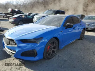 2023 Acura TLX Type S with VIN 19UUB7F00PY000296, listed as a Copart auction lot 88766585 with 23,059 mi miles and Salvage Title. Bid and sale history available at carsss.com. Image 1.