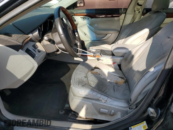 2012 Cadillac CTS Luxury with VIN 1G6DE5E54C0118242, listed as a Copart auction lot 53395325 with 176,841 mi miles and Salvage title. Bid and sale history available at DreamBid. Image 7.