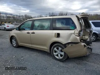 2012 Toyota Sienna with VIN 5TDZK3DC1CS260416, listed as a Copart auction lot 52860155 with 140,714 mi miles and Salvage Title. Bid and sale history available at carsss.com. Image 2.