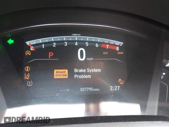 2022 Honda CR-V EX-L with VIN 2HKRW2H83NH644808, listed as a IAAI auction lot 42074974 with 27,795 mi miles and . Bid and sale history available at DreamBid. Image 7.