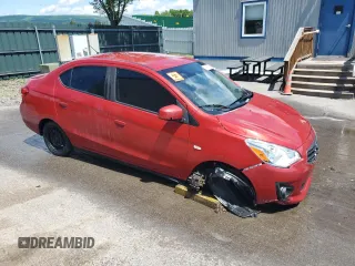 2019 Mitsubishi Mirage ES with VIN ML32F3FJ4KHF13299, listed as a Copart auction lot 58901695 with 58,644 mi miles and Salvage title. Bid and sale history available at DreamBid. Image 4.