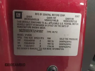2007 Saturn Outlook XR z VIN 5GZEV237X7J141897, wystawiony jako IAAI lot #41850106 z przebiegiem 177 783 mil mil oraz . Historia ofert i sprzedaży dostępna na DreamBid. Obrazek 9.
