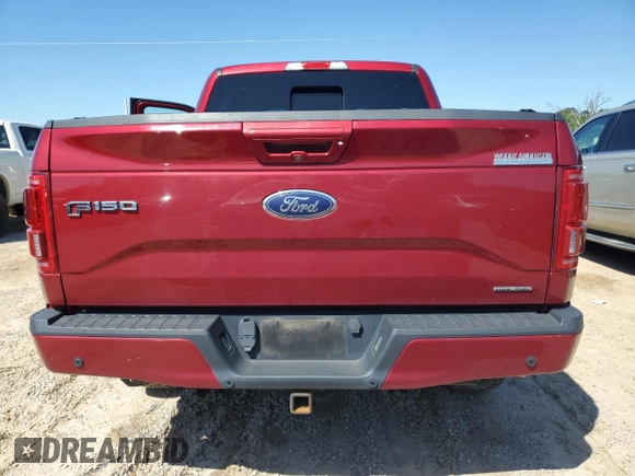 2015 Ford F-150 XLT with VIN 1FTEW1EF8FFB04698, listed as a Copart auction lot 51976625 with 130,817 mi miles and Salvage Title. Bid and sale history available at carsss.com. Image 6.