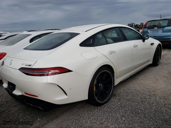 2019 Mercedes-Benz AMG GT with VIN WDD7X8KB7KA006551, listed as a IAAI auction lot 41962236 with 1 mi miles. Bid and sale history available at carsss.com. Image 4.