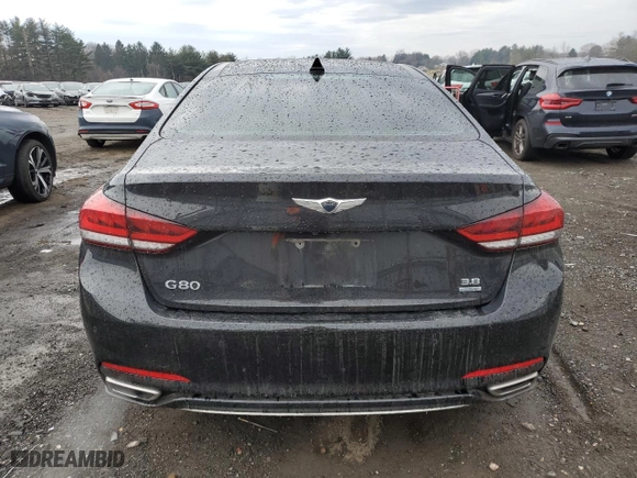 2018 Genesis G80 3.8L with VIN KMHGN4JE0JU232444, listed as a Copart auction lot 46683905 with 194,587 mi miles and Salvage Title. Bid and sale history available at carsss.com. Image 6.