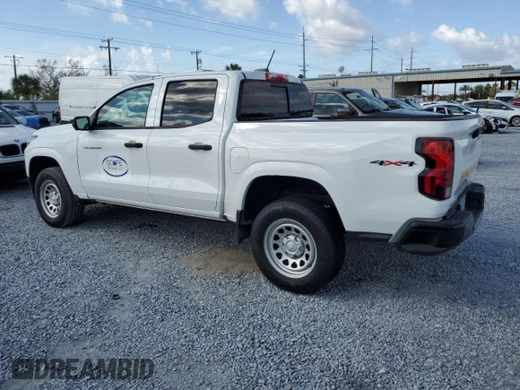 2023 Chevrolet Colorado 4WD Work Truck с VIN 1GCGTBEC2P1187993, выставлен на аукционе Copart как лот 45612275 с пробегом 13 143 миль миль и На запчасти • Non repairable. История ставок и продаж доступна на DreamBid. Изображение 2.